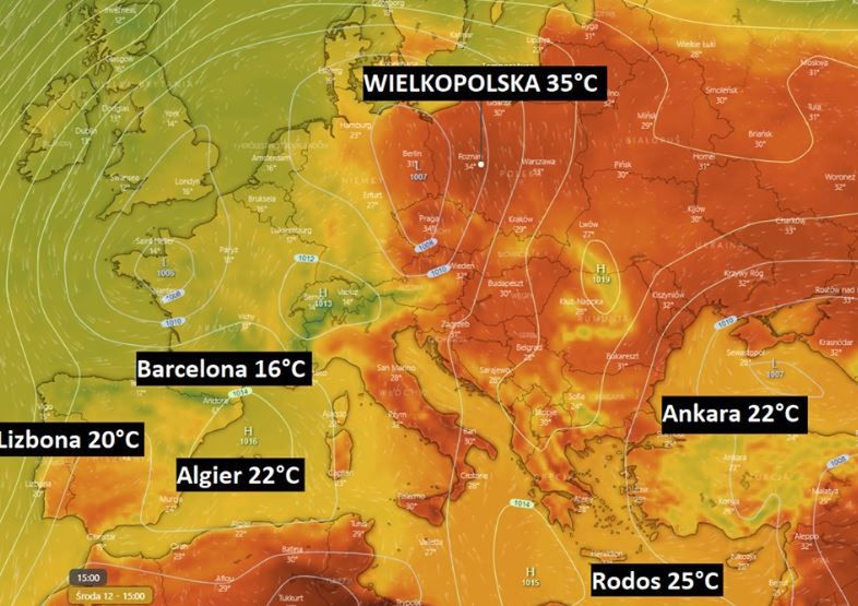 Pogoda. Ta prognoza powala. W Polsce cieplej niż w Hiszpanii