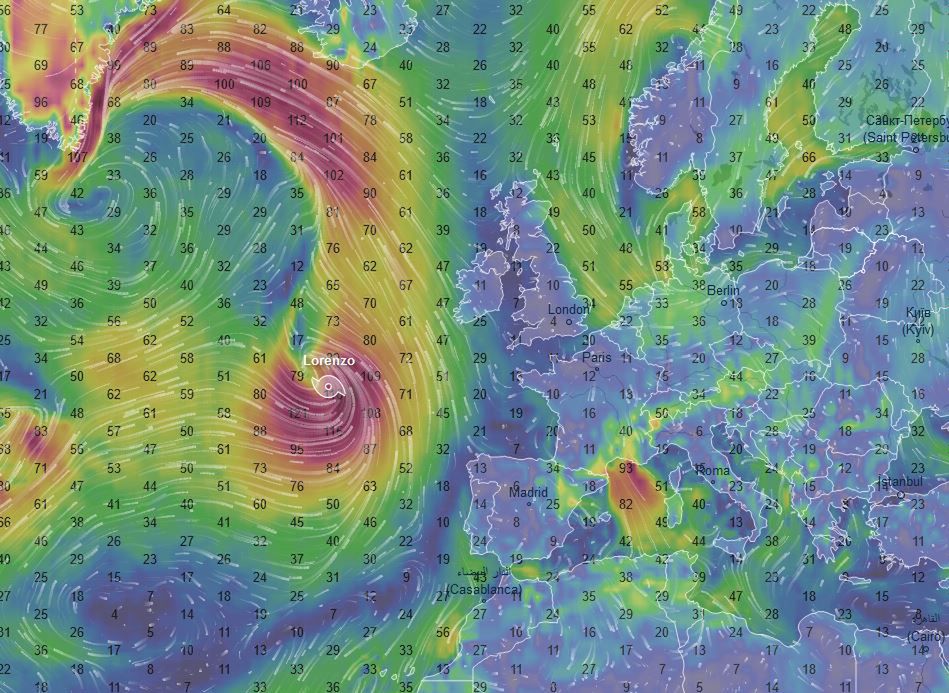 Pogoda. Huragan Lorenzo dociera do Europy. Jego skutki odczujemy w Polsce