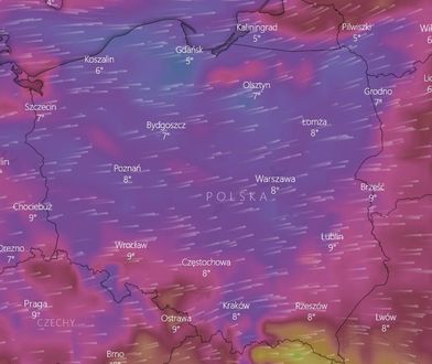 Niż Bennet poszaleje nad Polską. Pierwsze burze, wichury do 90 km/h
