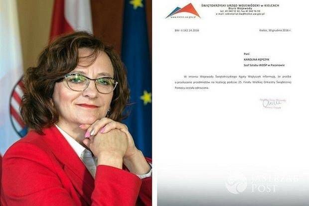 Wojewoda świętkorzyska odmówiła wsparcia WOŚP