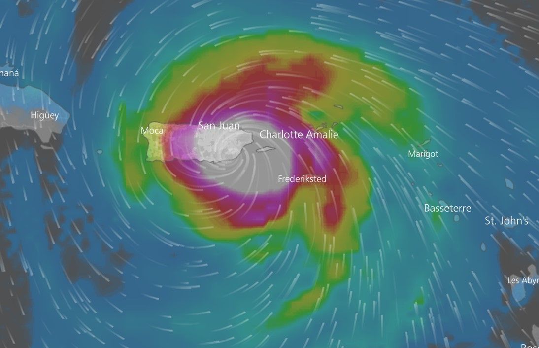 Obecna sytuacja w rejonie Puerto Rico. 