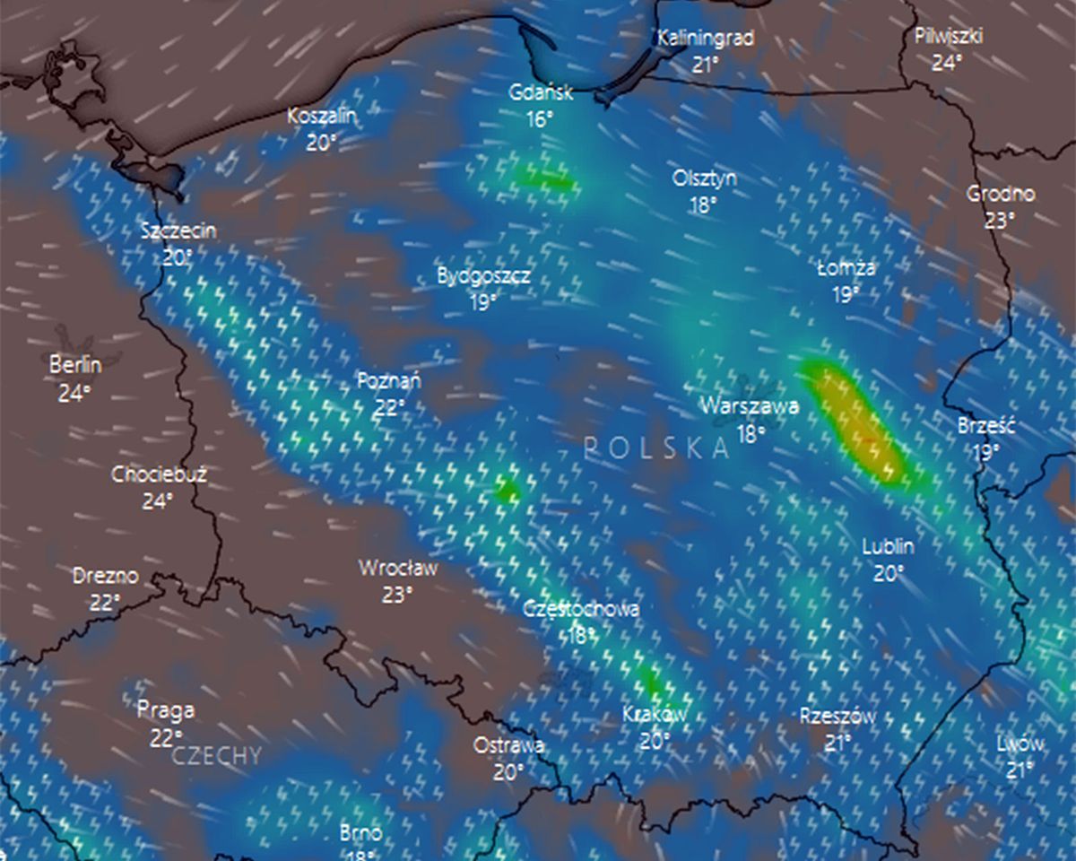 Prognoza pogody na dziś - 19 maja. Gdzie jest burza? Idą nawałnice z gradem