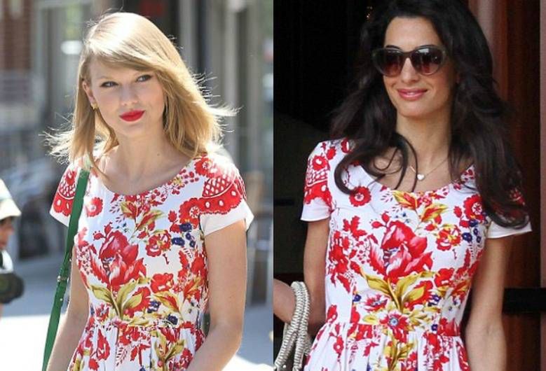 Żona George'a Clooneya kopiuje styl Taylor Swift?