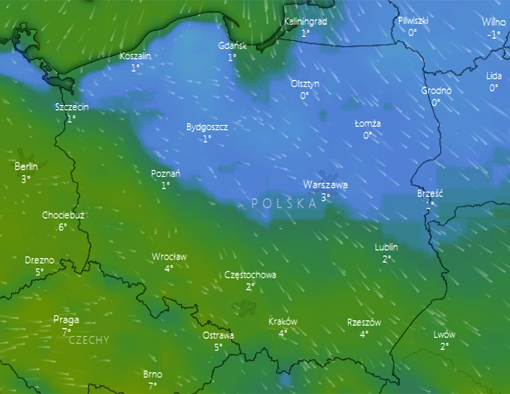 16 st. w cieniu, a potem gwałtowne załamanie. Nowa prognoza