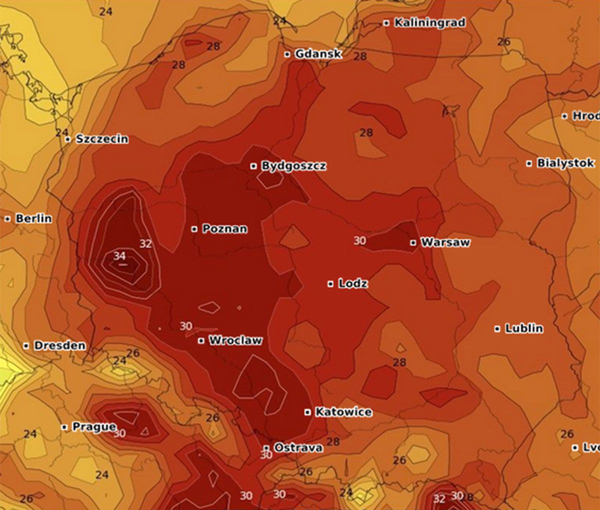 Upiorne temperatury i żar z nieba. Na 32 st. C się nie skończy