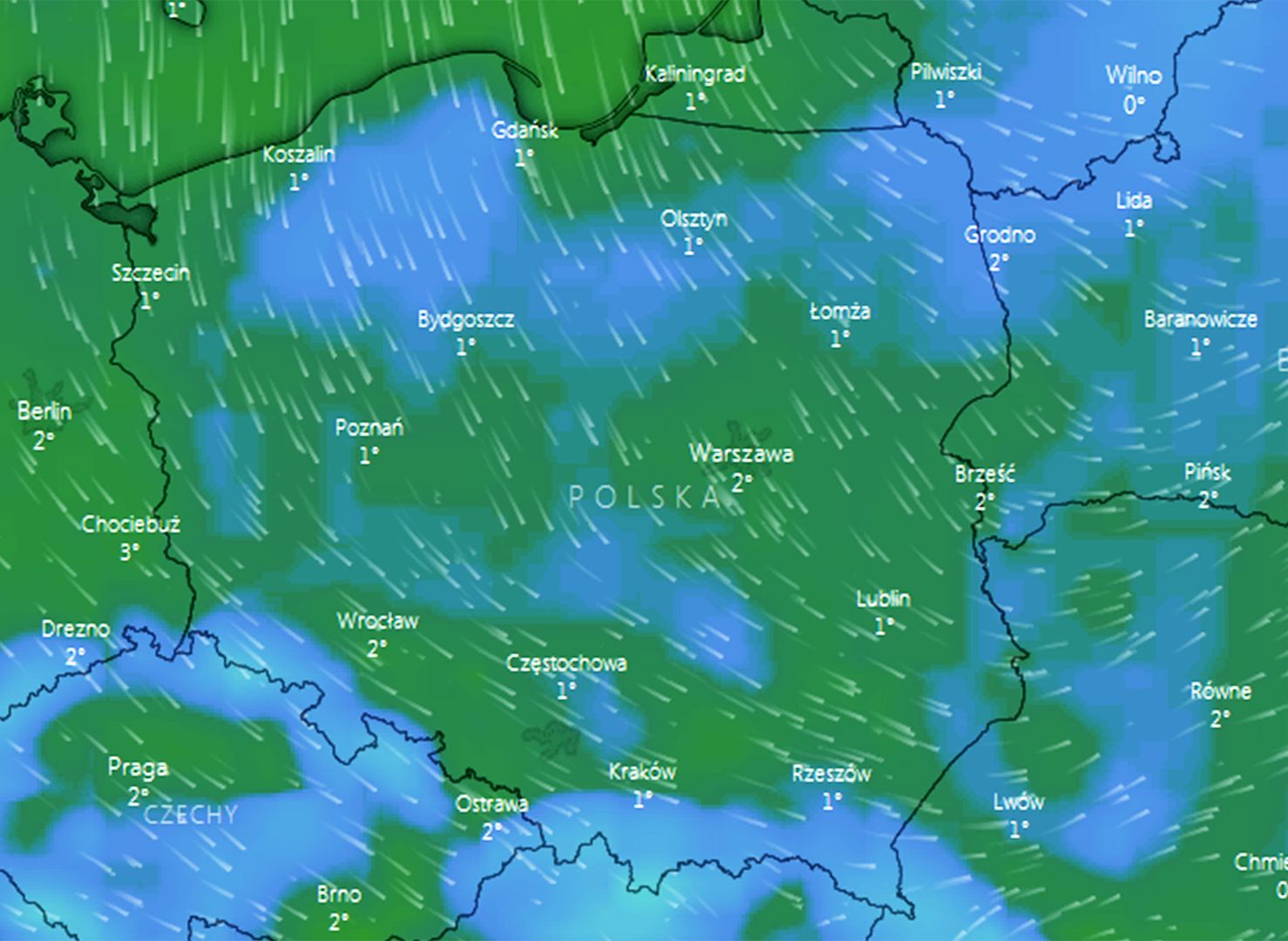 W środę przed południem temperatura zacznie spadać poniżej zera