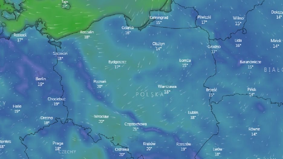 Pogoda. Burze nad Polską.
