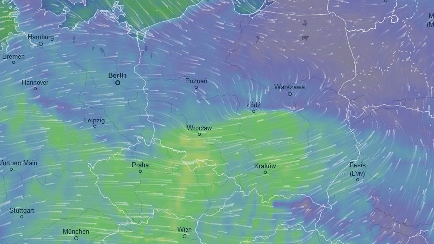 Meteorolodzy ostrzegają przed silnymi podmuchami 