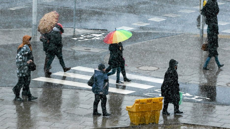 W Warszawie będzie padał deszcz ze śniegiem