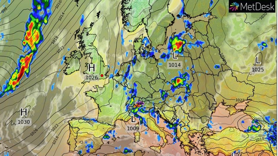 Polska znajduje się między niżem a wyżem