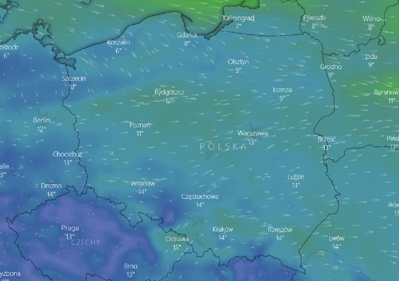 Pogoda na dziś. Gorzej niż wczoraj, ale nadal ciepło. W weekend czeka nas ochłodzenie