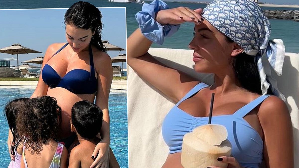 Georgina Rodriguez w ciąży w bikini