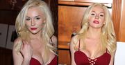 Courtney Stodden kusi w czerwonej sukience. Seksowna?