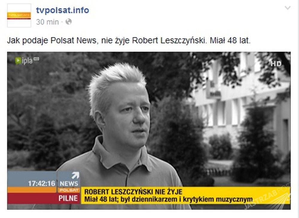 Robert Leszczyński

Fotografia: screen z Facebook.com