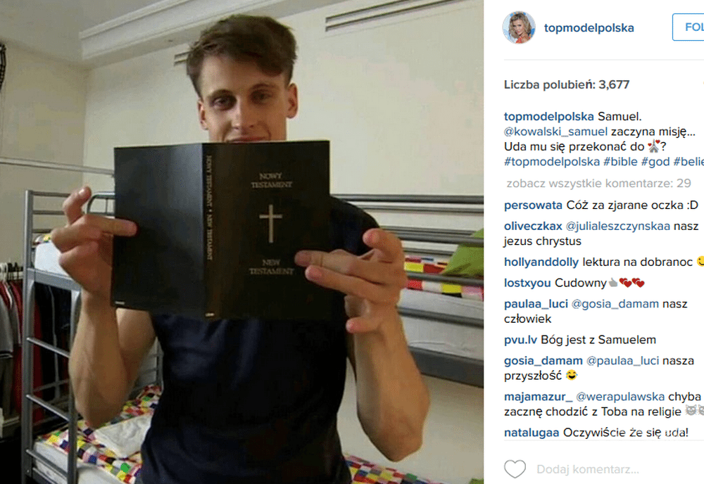 Samuel Kowalski z "Top Model"