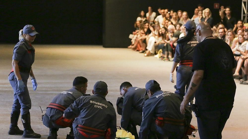 Śmierć modela na wybiegu