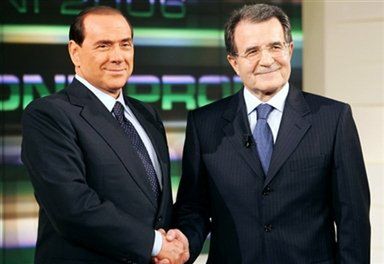 Debata telewizyjna Silvio Berlusconiego i Romano Prodiego