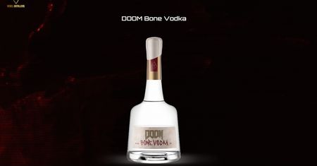 Doom Bone Vodka. Wysokoprocentowy trunek na kościach promuje Doom Eternal