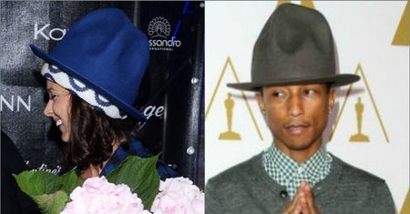 Monika Brodka w takim samym kapeluszu jak Pharrell Williams