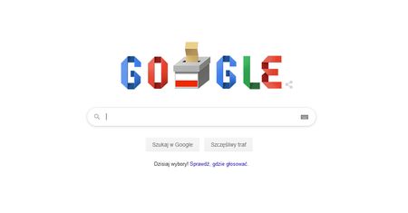 Wybory parlamentarne 2019 w Google Doodle. Logo przypomina o głosowaniu