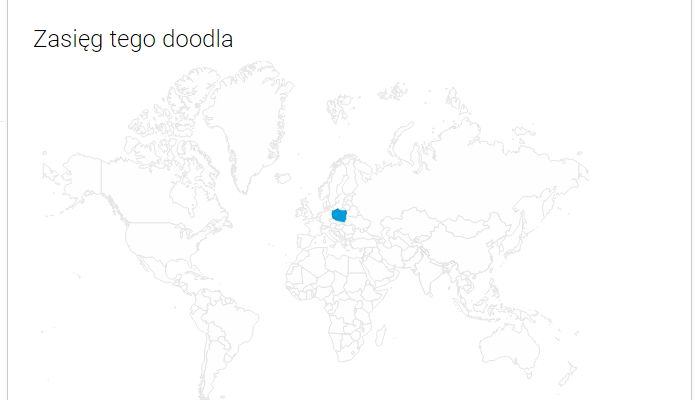 Zasięg tegorocznego, świątecznego doodle'a 