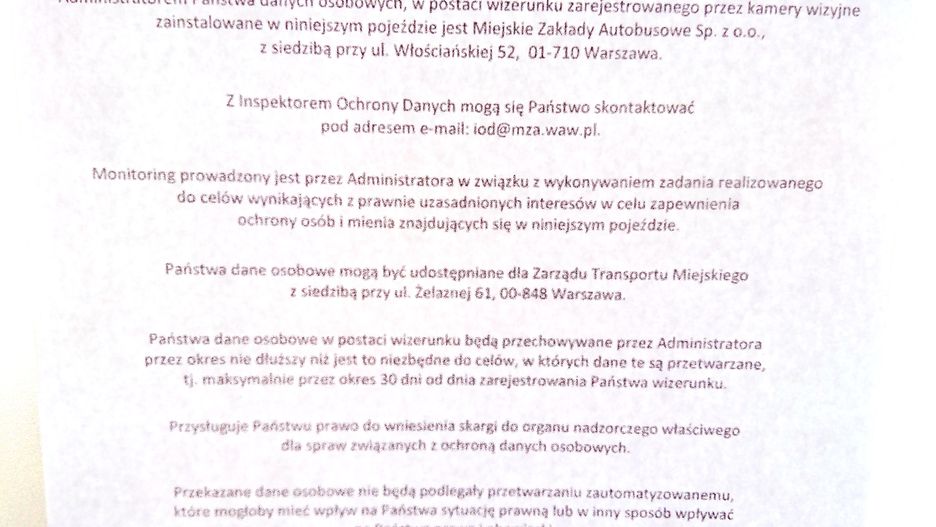 Zdjęcie ogłoszenia, które otrzymaliśmy od czytelnika.