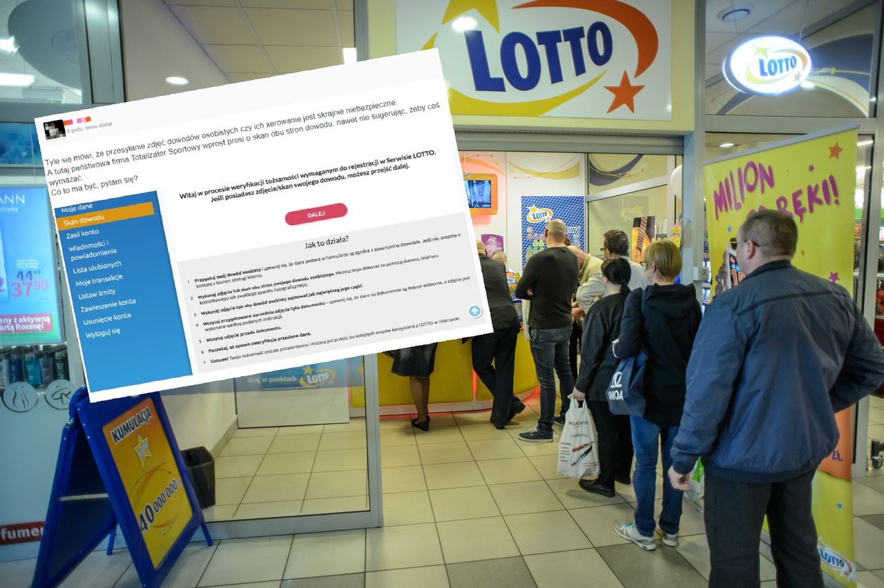 Lotto prosi o dowód. Burza w internecie, a wystarczy doczytać