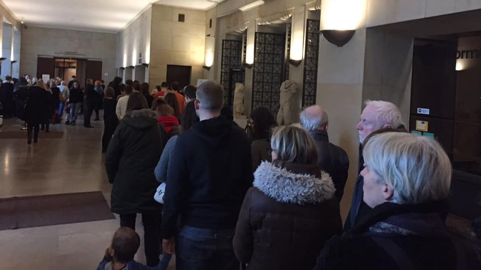 Kolejki do kas w Muzeum Narodowym