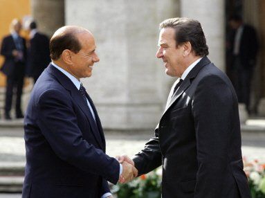 Schroedera i Berlusconiego poparcie na odległość