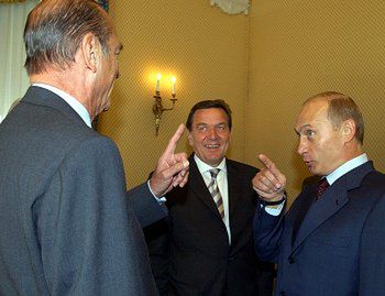 Chirac, Putin i Schroeder "konstruktywnie" o irackiej rezolucji