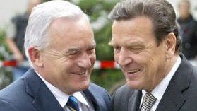Leszek Miller i Gerhard Schroeder