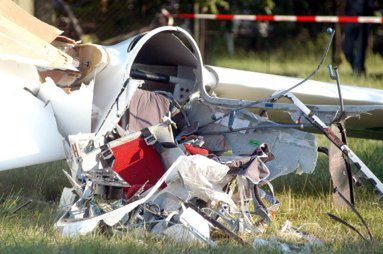 Wypadek szybowca - 22-letni pilot nie żyje