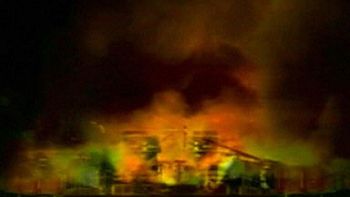 Ekspolozja po zderzeniu pociągów pokazana w południowkoreańskiej telewizji