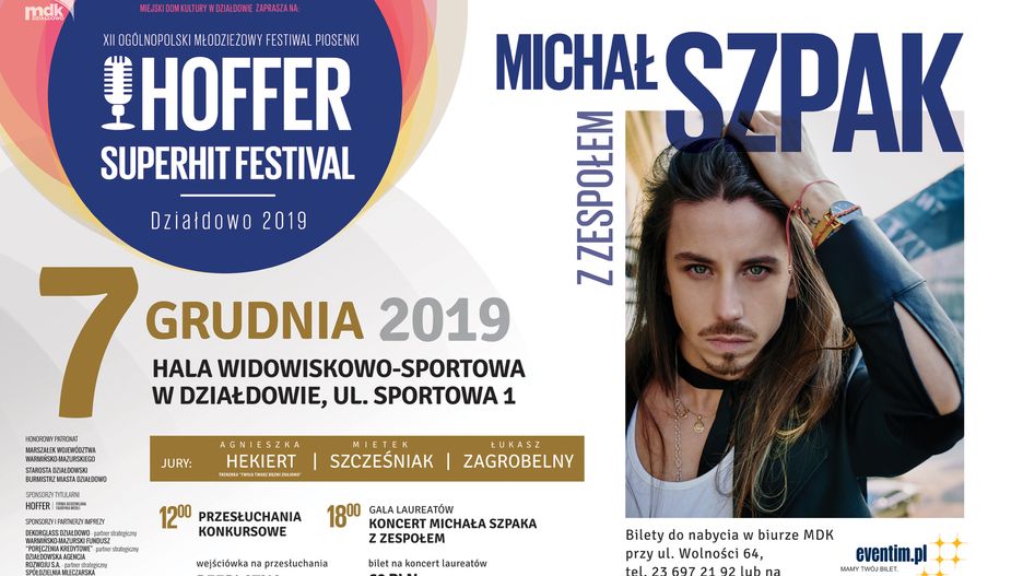 Jednym z gości tegorocznego festiwalu będzie Michał Szpak