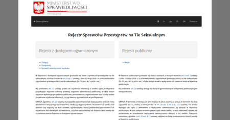 Dane najgroźniejszych pedofilów już w internecie