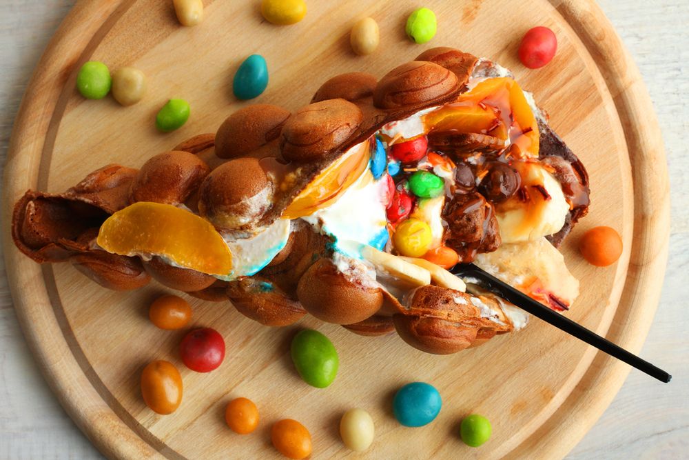 Bubble waffles to stosunkowo nowa przekąska, która stała się hitem