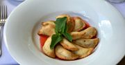 Pierogi smażone z truskawkami