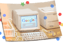 Google Doolde – 21 urodziny Google. 27 września 1998 po raz pierwszy uruchomiono amerykańską wyszukiwarkę internetową