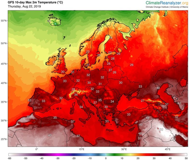 Prognoza pogody. Ostatnie dni sierpnia i pierwsze dni września będą upalne w całej Europie
