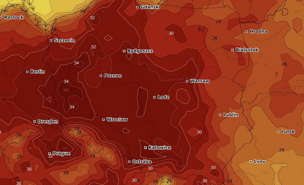 Pogoda na czwartek - 9 sierpnia. Tak upalnie dawno nie było!