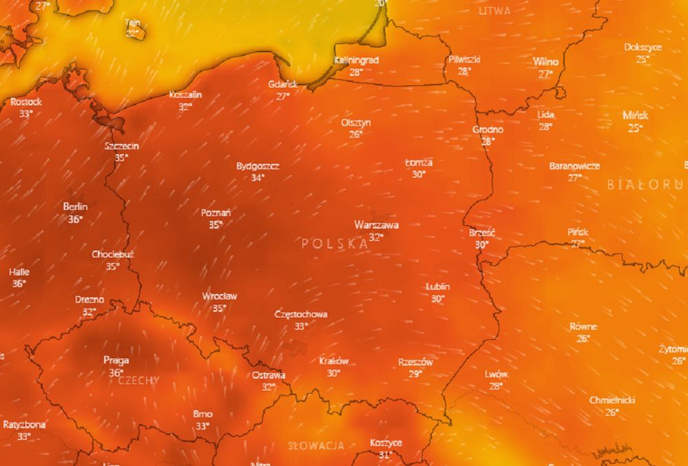 Ostrzeżenia przed upałami i burzami. "Możliwy gigantyczny grad"