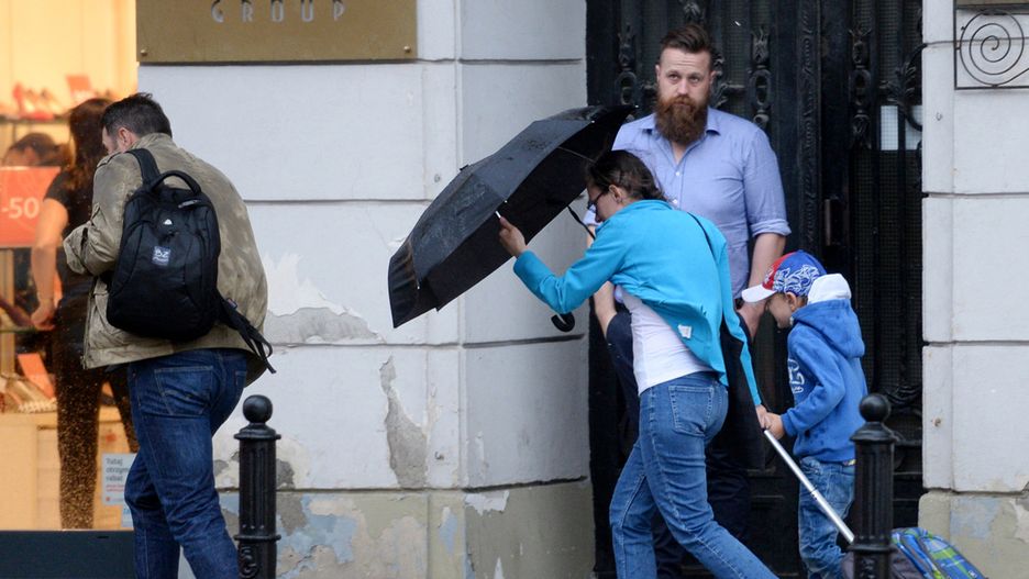 Deszczowy dzień w Warszawie