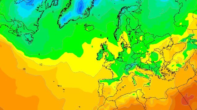 Prognoza pogody dla Europy. Noc z wtorku na środę.