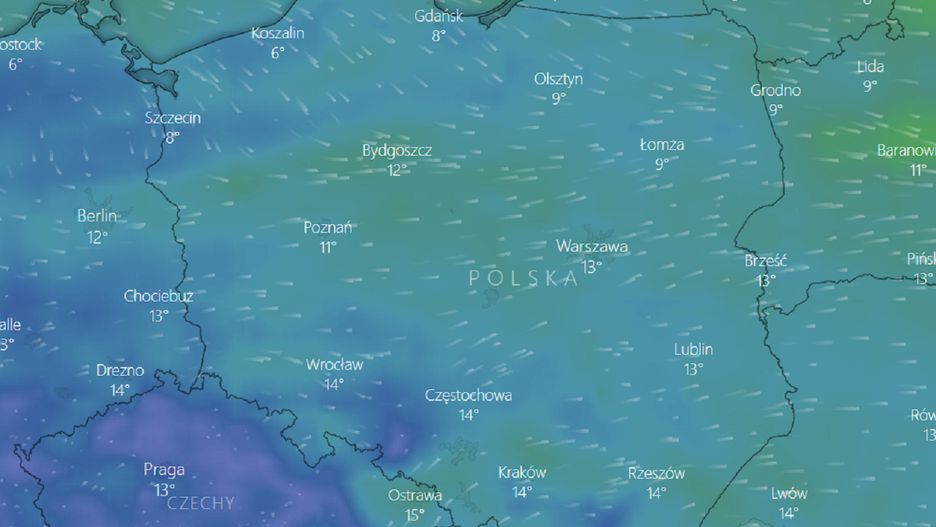 Pogoda w Polsce. Spore zachmurzenie. W weekend spadek temperatur