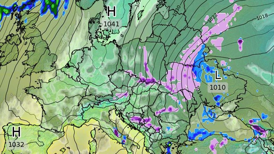 Pogoda. W sobotę nad ranem śnieg może padać również na północy