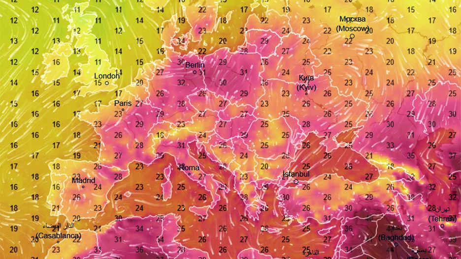 Zachodnia Polska w środę jest jednym z najbardziej gorących regionów Europy