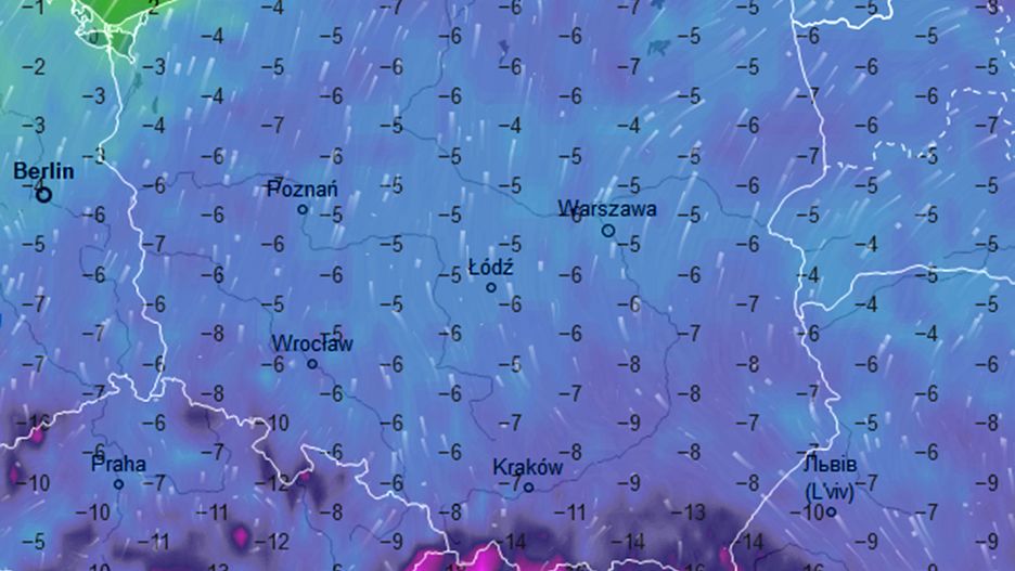 Nad ranem temperatura spadnie najbardziej na południowym wschodzie