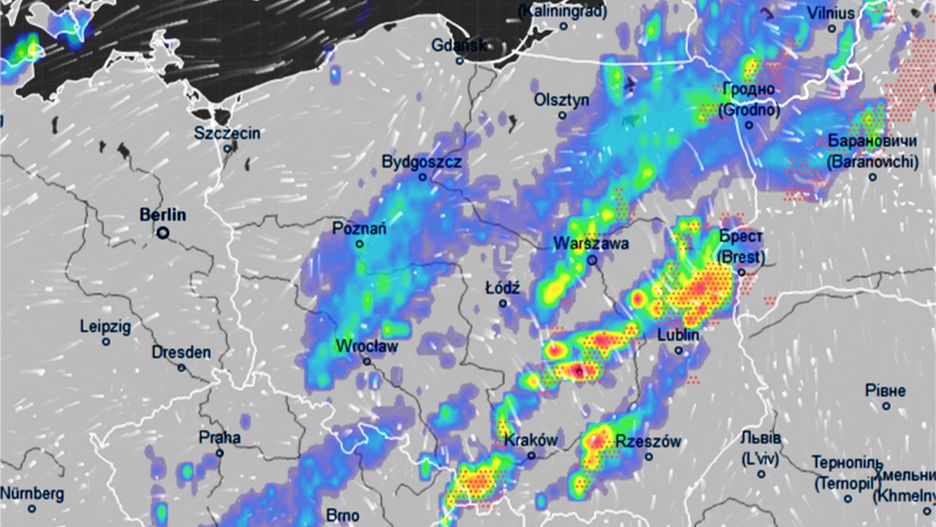 Pogoda. Nad Polską przechodzi front burzowy