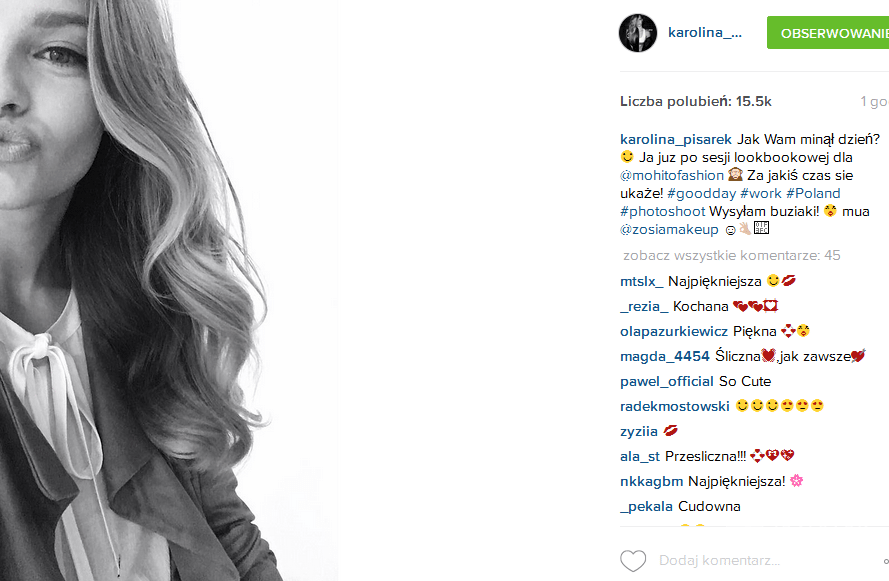 Karolina Pisarek w sesji dla Mohito