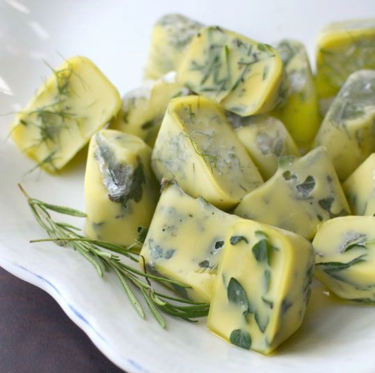 Herbs Frozen in Olive Oil